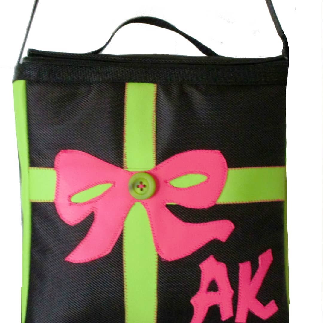 Personalized gift tote with monogram AK